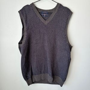 Vintage Tommy Hilfiger Mens Vneck Cottong Sweater Vest Size XL